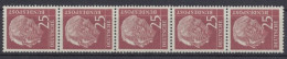 Deutschland (BRD), Michel Nr. 186 Y R, Postfrisch / MNH - Roulettes
