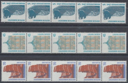 Deutschland (BRD), MiNr. 1448 R I, 1468-1469 R I, 5er Streifen Mit ZN, Postfrisch - Rollenmarken