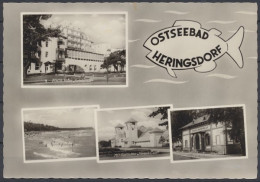 Ostseebad Heringsdorf, FDGB Heim "Solidarität", Strand, HO Gaststätte "Strand Cafe", Warm- Und Heilbad - Autres & Non Classés