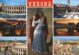 72353755 Verona Veneto Arena Markt Bruecke Abendstimmung Romeo Und Julia Verona - Sonstige & Ohne Zuordnung