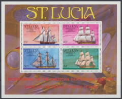 St. Lucia, Schiffe, MiNr. Block 8, Postfrisch - St.Lucie (1979-...)