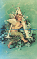 R662755 Angel At The Letter A. Postcard - World