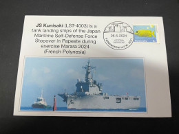 31-5-2023 (6 Z 37) Japan JS Kunisaki (LST-4003)  Stopover In Papeete (French Polynesia) During Exercise MARAMA 2024 - Militares