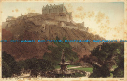 R661761 Edinburgh Castle And Ross Fountain. Photochrom - World
