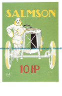 R662772 Salmson 10 HP. Dalkeith Classic Poster Card. No. P 46. Rene Vincent. 192 - World