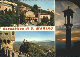 72353647 San Marino San Marino Monumento S. Francesco Tramonto San Marino - Saint-Marin