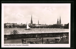 AK Hamburg, Blick Auf Die Innenstadt, An Der Aussenalster  - Mitte