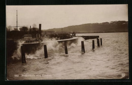 AK Lindau, Brandung An Der Hafenmole  - Lindau A. Bodensee