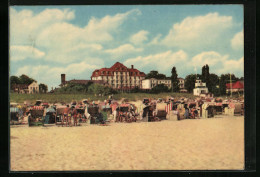 AK Heringsdorf, Blick Auf Das FDGB-Erholungsheim Solidarität Vom Strand Aus  - Autres & Non Classés