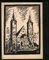 Künstler-AK Landshut I. B., Kirche Heilig-Blut Berg  - Landshut