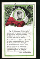 AK Gedicht Zu Weddigens Gedächtnis, Portrait Des Kapitänleutnanten Des U-Bootes U9 Otto Weddigen  - Warships