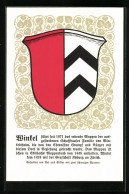 Künstler-AK Winkel, Wappen  - Other & Unclassified
