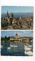 SUISSE - (Lausanne) La Cathédrale Et La Cité - Le Port D'Ouchy - 1962  (M32) - Lausanne