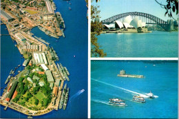 31-5-2024 (6 Z 38) Australia - City Of Sydney  (2 Postcards) 1 With Garden Island Navy Base - Sydney