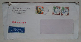 Italie - Enveloppe Aérienne Circulée Avec Timbres Thème Châteaux (1983) - Schlösser U. Burgen