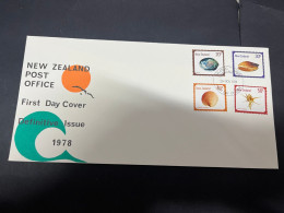 31-5-2024 (6 Z 39) New Zealand FDC - 1978 - Definitive Issue (seashell) - FDC