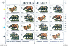 Fauna. WWF. Rinoceronte 1996. - Indonésie