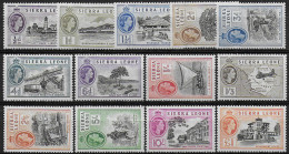1956-61 Sierra Leone Elizabeth II 13v. MNH SG N. 210/22 - Other & Unclassified