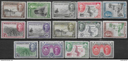 1945 Nyasaland George VI 14v. MNH SG N. 144/57 - Autres & Non Classés