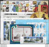 2011 Vaticano Annata Completa 30v.+4MS+1 Booklet MNH - Autres & Non Classés