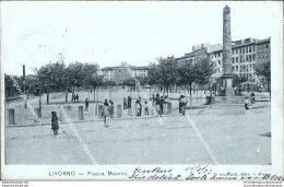 Ce7 Cartolina Livorno Citta' Piazza Mazzini 1903 Toscana - Livorno