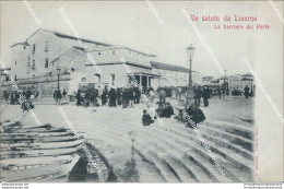 Ce27 Cartolina Un Saluto Da Livorno Citta' La Barriera Del Porto Toscana - Livorno