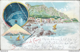 At670 Cartolina Souvenir Di Capri Gruss 1898 Provincia Di Napoli - Napoli (Naples)