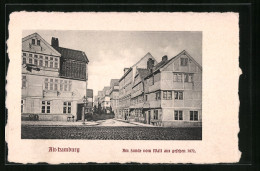 AK Hamburg, Am Sande Vom Wall Aus Gesehen, 1872  - Bergedorf