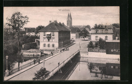AK Weiden, Partie An Der Brücke, Kirche  - Weiden I. D. Oberpfalz