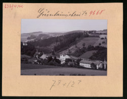 Fotografie Brück & Sohn Meissen, Ansicht Grünhainichen I. ERzg., Blick Auf Die Fabrik Im Flöhatal  - Places