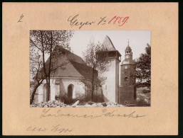 Fotografie Brück & Sohn Meissen, Ansicht Geyer I. Erzg., Blick Auf Die Laurentiuskirche  - Places