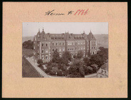 Fotografie Brück & Sohn Meissen, Ansicht Meissen I. Sa., Stadtkrankenhaus & Gasthaus Zum Goldnen Fasan  - Lieux