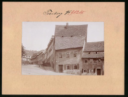 Fotografie Brück & Sohn Meissen, Ansicht Freiberg / Sachsen, Wasserturmstrasse Mit Abostelle Dresdner Neueste Nachric  - Lieux