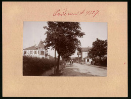 Fotografie Brück & Sohn Meissen, Ansicht Oederan, Bahnhofstrasse Mit Fachwerkhaus  - Places