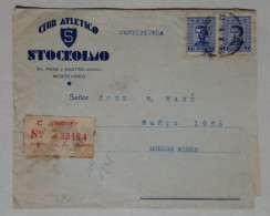 Uruguay - Lettre Certifiée Avec En-tête Et Timbres Du Club. - Uruguay