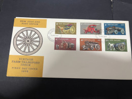 31-5-2024 (6 Z 39) New Zealand FDC - 1976 - Vintage Farm Transport - FDC