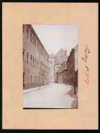 Fotografie Brück & Sohn Meissen, Ansicht Freiberg I. Sa., Blick In Die Kirchgasse Mit Dem Königlichen Bergamt, Domke  - Lieux