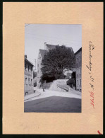 Fotografie Brück & Sohn Meissen, Ansicht Frankenberg I. Sa., Strassenpartie Am Restaurant Amts-Schenke  - Lieux