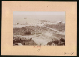 Fotografie Brück & Sohn Meissen, Ansicht Misdroy, Blick Auf Den Strand Mit Steeg Und Ausflugsdampfer, Strandkorb  - Lieux