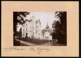 Fotografie Brück & Sohn Meissen, Ansicht Marienbad, Partie An Der Villa Hubertusburg  - Orte