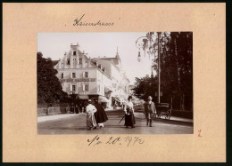Fotografie Brück & Sohn Meissen, Ansicht Marienbad, Kaiserstrasse Mit Hotel Englischer Hof  - Plaatsen