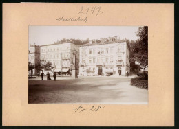 Fotografie Brück & Sohn Meissen, Ansicht Marienbad, Schloss Heilbronn, Villa Nizza, Friseur  - Orte