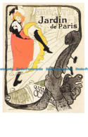 R662797 Jane Avril. Jardin De Paris. Dalkeith Classic Poster Card. No. P 10. Hen - World