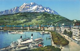 R661802 Luzern. Schweizerhofquai. Und Pilatus. Photoglob. Wehrli - World