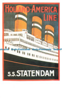R662811 Holland America Line. S. S. Statendam. Dalkeith Classic Poster Card. No. - World