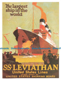 R662815 The Largest Ship In The World S. S. Leviathan. United States Lines. Dalk - World