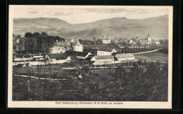 AK Valkenburg, Panorama R. K. Kerk En Kasteel  - Valkenburg