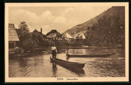 AK Jajce, Kahnfahrer In Trachten Auf Dem Jezero-See  - Bosnia And Herzegovina