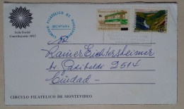 Uruguay - Enveloppe Du Cercle Philatélique De Montevideo Avec Timbres Thème Tram (2004) - Strassenbahnen