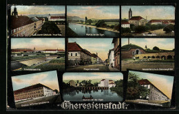 AK Theresienstadt, Pragerstrasse, Kleine Infanteriekaserne, Mühlen An Der Eger  - Tchéquie